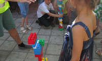 Лего конструктор на детском празднике. Кенди бар